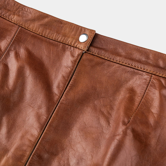 Double zipper mini skirt