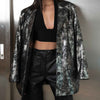 Silver Moltted Blazer
