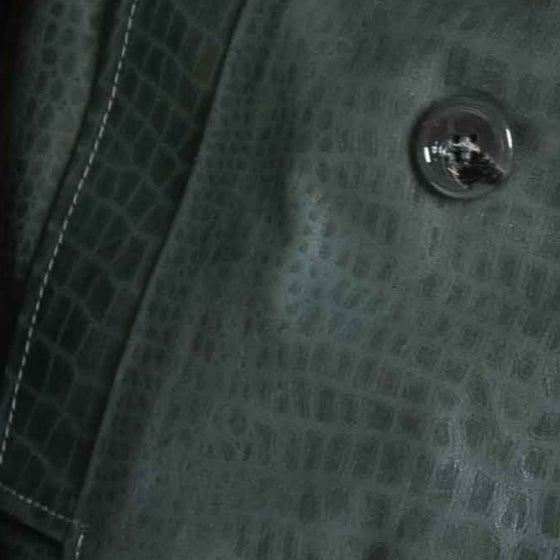Olive Crocodile Blazer