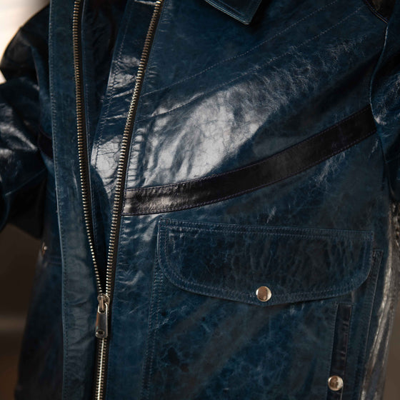Royal Gloss Bomber Jacket