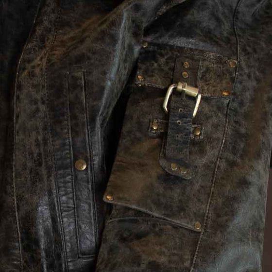 Olive Biker Jacket