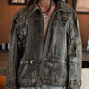 Olive Biker Jacket