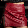 One zipper mini skirt