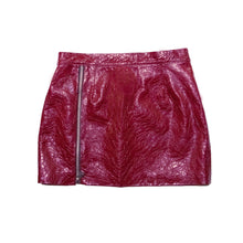  One zipper mini skirt