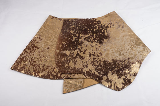 Gold & Brown Hair on Skirt