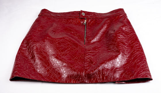 One zipper mini skirt