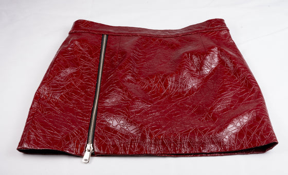 One zipper mini skirt